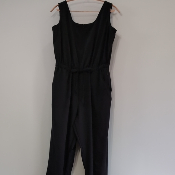 Prana | Railay Black Full Jumpsuit with Drawstring Waistband And Pockets Size M - Picture 2 of 10